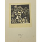 Jakubowski Stanislaw, Triglav, woodcut from the Gods of the Slavs portfolio
