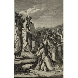 Édouard Schuler, copperplate [Moses depicting the Decalogue].