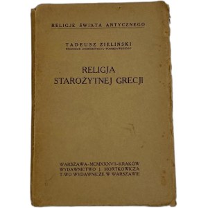 Zieliński Tadeusz, Náboženství starověkého Řecka: obecný nástin