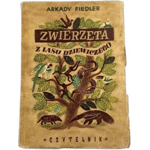 Fiedler Arkady, Tiere aus dem Urwald [Cover von Jerzy Karolak].