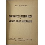 Froelichowa Maria, Slovníček interpunkce a interpunkčních pravidel