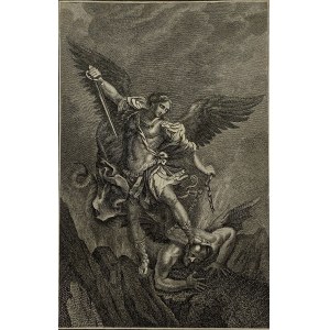 Édouard Schuler, miedzioryt [Archanioł Michał triumfujący nad Szatanem]