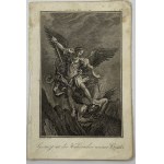 Édouard Schuler, miedzioryt [Archanioł Michał triumfujący nad Szatanem]