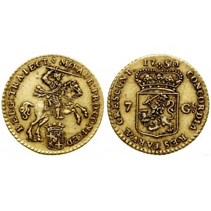 Nizozemsko, 7 guldenů, 1750, Utrecht