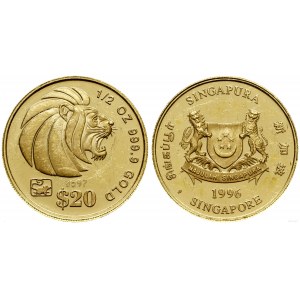 Singapur, 20 dolarów, 1996