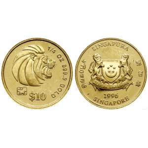 Singapur, 10 dolarů, 1996