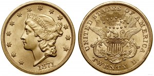 Stany Zjednoczone Ameryki (USA), 20 dolarów, 1871 S, San Francisco