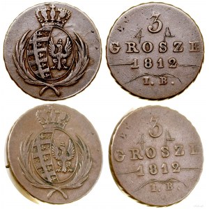 Poľsko, 3 grosze, 1812 IB, Varšava