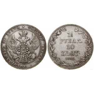 Poland, 1 1/2 rubles = 10 zlotys, 1836 MW, Warsaw