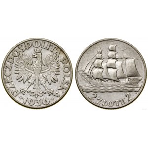 Polsko, 2 zloté, 1936, Varšava