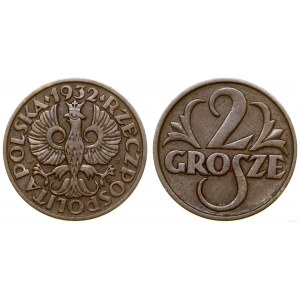 Poland, 2 pennies, 1932, Warsaw