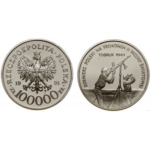 Polska, 100.000 złotych, 1991, Warszawa