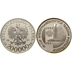 Poland, 200,000 zloty, 1991, Warsaw