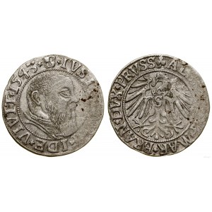 Kniežacie Prusko (1525-1657), groš, 1543, Königsberg