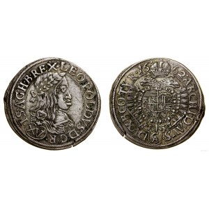 Rakousko, 15 krajcars, 1662 CA, Vídeň