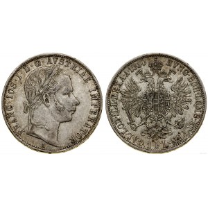 Austria, 1 floren, 1860, Wiedeń