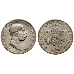 Rakúsko, 1 koruna, 1908, Viedeň