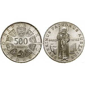 Austria, 500 scellini, 1982, Vienna