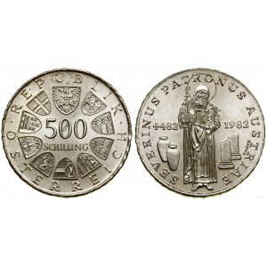 Rakúsko, 500 šilingov, 1982, Viedeň