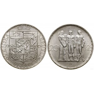 Czechoslovakia, 20 crowns, 1933, Kremnica