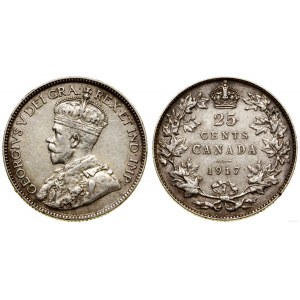 Kanada, 25 centů, 1917, Ottawa