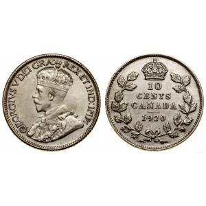Kanada, 10 centů, 1920, Ottawa