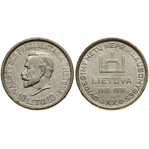 Litwa, 10 litów, 1938, Kowno