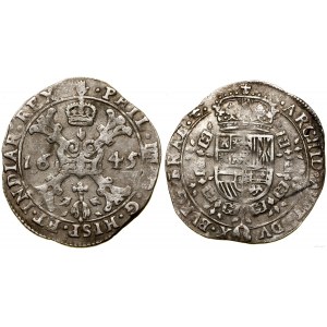 Spanische Niederlande, 1/4 Patagon, 1645, Antwerpen