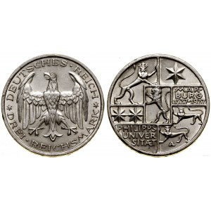 Německo, 3 marky, 1927 A, Berlín