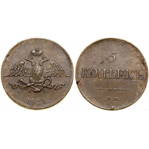 Rusko, 5 kopejok, 1831 ФХ, Jekaterinburg