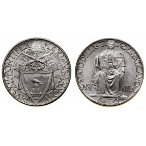 Vatikán (cirkevný štát), 50 centesimi, 1942, Rím