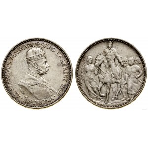 Węgry, 1 korona, 1896, Kremnica