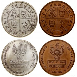Poland, set of 2 tokens, 2002, Warsaw