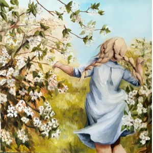 Iwona Kiraga, Girl in the Orchard, 2022.