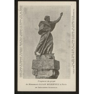 Fragment des Projekts für das Denkmal von A. Mickiewicz in Paris