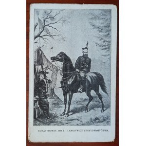 Bohaterowie 1863r.: Langiewicz i Pustowójtówna.