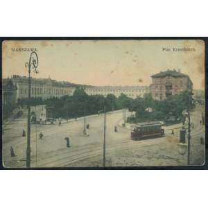 Warsaw - Plac Krasińskich, Nakł. A. Chlebowski &amp; S-ka, Warsaw, No. 51, ca. 1910, st., col,