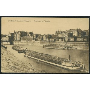 Poznań - Port on the Warta River, SMPKr. Publishing House, 4, sepia print, ca. 1920,