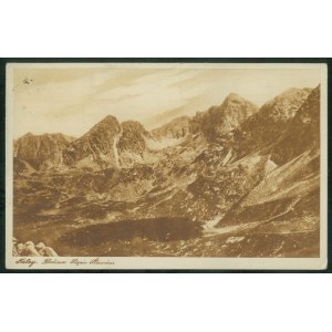Tatra Mountains - Valley of Five Ponds, [stamp of PTT Morskie Oko Hostel], sepia print, ca. 1930,