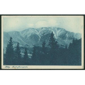 Tatra Mountains - Szeroka Jaworzyńska, [stamp of the PTT Hostel in Roztoka], sky print, ca. 1930,