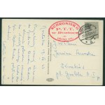 Tatra Mountains - Szeroka Jaworzyńska, [stamp of the PTT Hostel in Roztoka], sky print, ca. 1930,