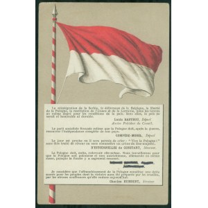 Vive la Pologne!, edit. de la revue POLONIA 10, Rue N.D. de Lorette, Paris, lit. col., ca. 1915,