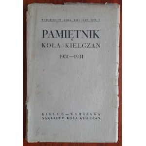 Diary of the Kielce Circle 1930-1931, Kielce-Warsaw [1932].