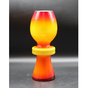 Glass Vase IZOLATOR Z. Horbowy Huta Sudety