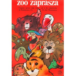 The zoo invites you - designed by Waldemar ŚWIERZY (1931-2013), 1979.