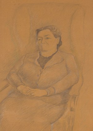 Zygmunt WALISZEWSKI, PORTRET TEŚCIOWEJ, EUGENII DROHOCKIEJ, 1935