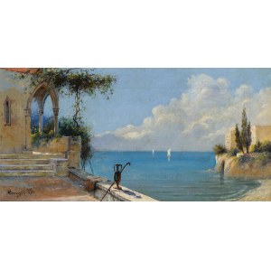 Wacław PIÓRCZYŃSKI, WYBRZEŻE W AMALFI, 1896