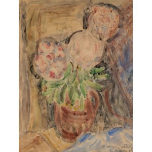 Emil KRCHA, BLUMEN IN DER TÜR, 1954