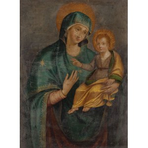 MADONNA MIT KINDERN, Mitte 19. Jahrhundert.