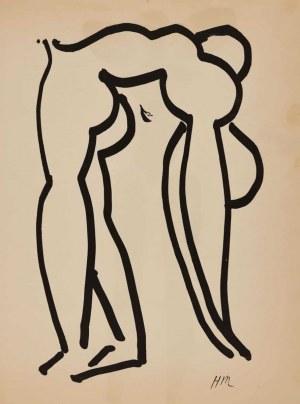 Henri MATISSE, AKT STOJĄCY, NIEBIESKI, 1952 (ed. 1958)